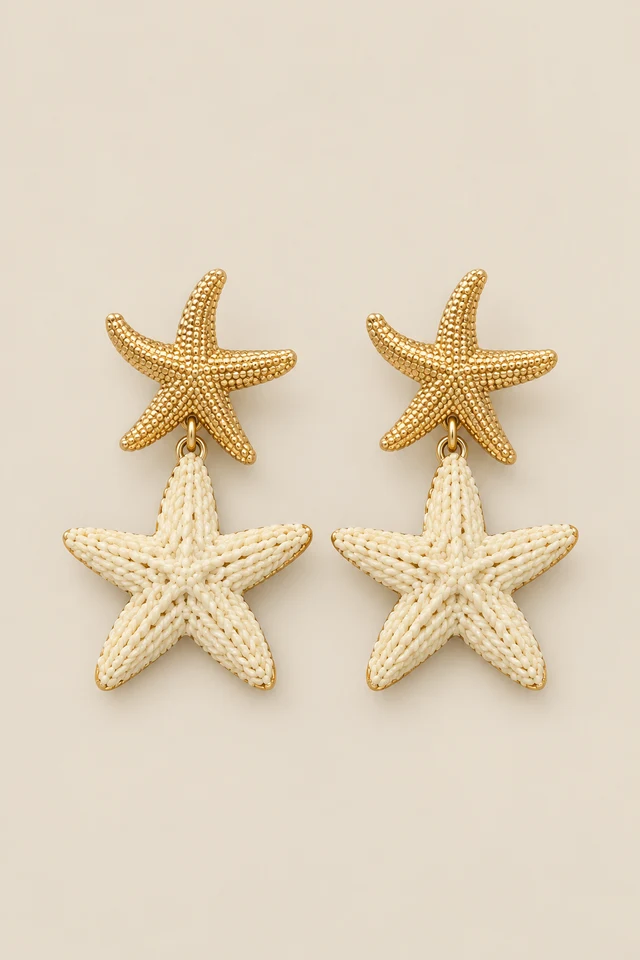 Starfish earrings.